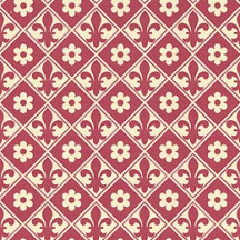 Burgundy Fleur De Lis Print Italian Paper ~ Carta Varese Italy